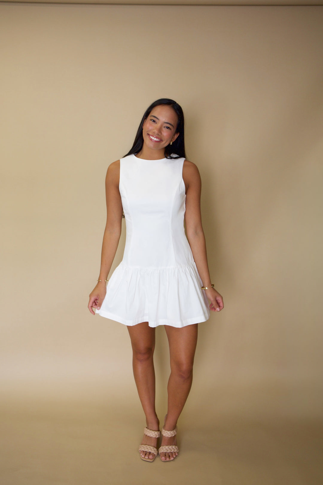 sachin and babi light blue dress Kaycee Drop Waist Maxi Dress White main image 0